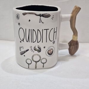 NEW 2025 Rae Dunn Harry Potter Quidditch Mug with Broomstick Handle
